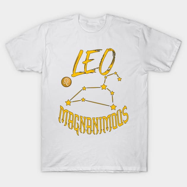 Leo Magnanimous T-Shirt by KrasiStaleva